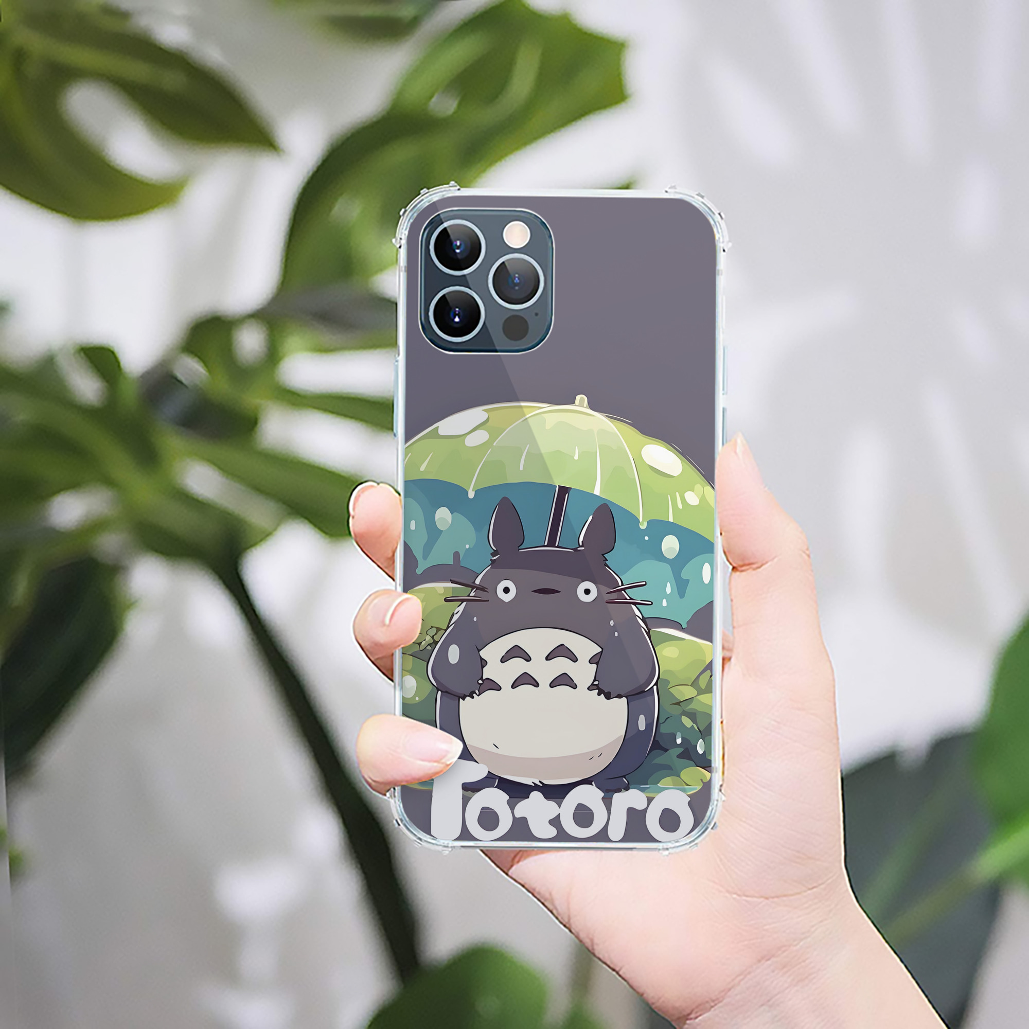 （画像用） となりのトトロ 草壁メイ 草壁サツキ My Neighbor Totoro Satsuki Kusakabe Mei Kusakabe 【iPhone 12シリーズ対応】透明スマホケース（クリアソフトケース）